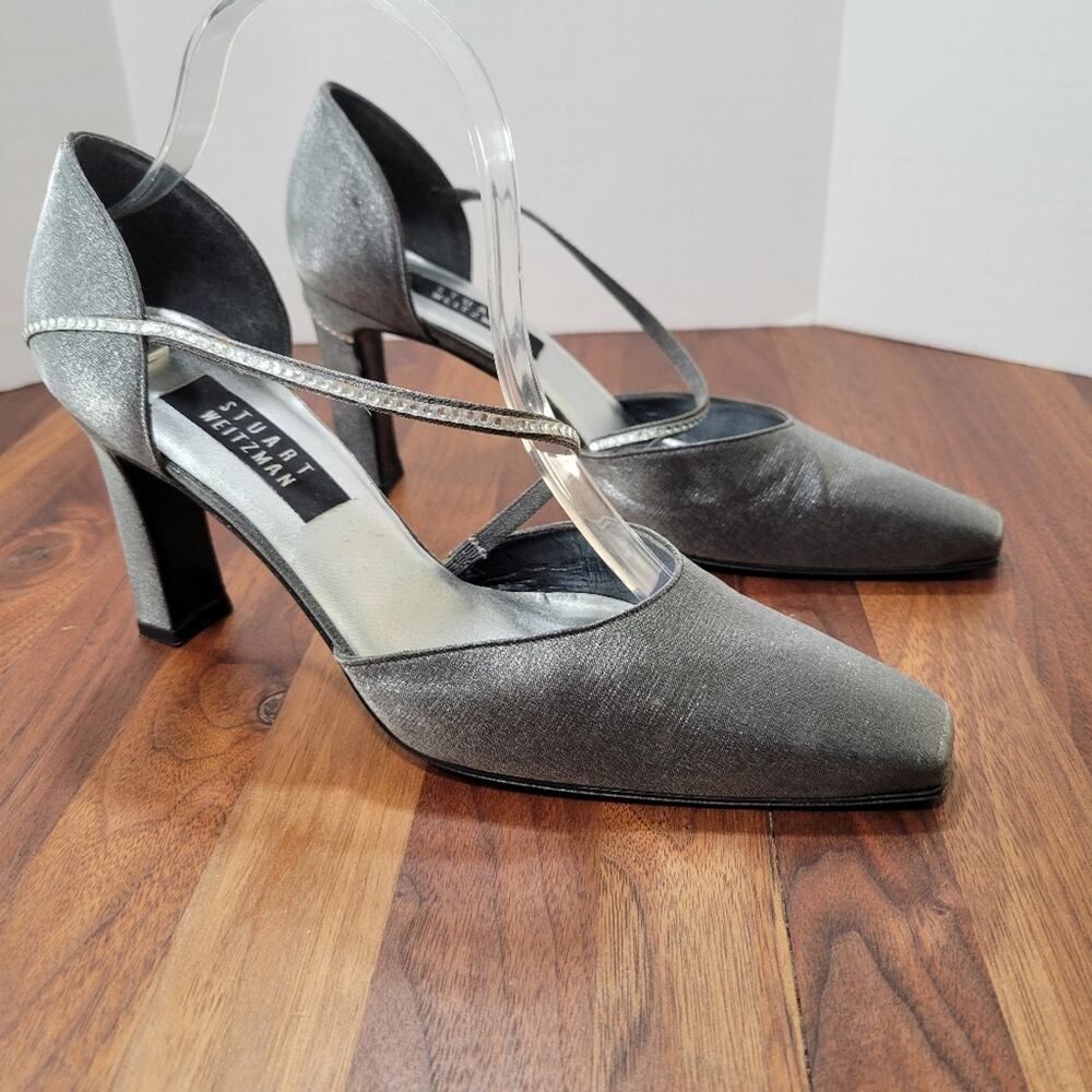 Stuart Weitzman Silver Heels